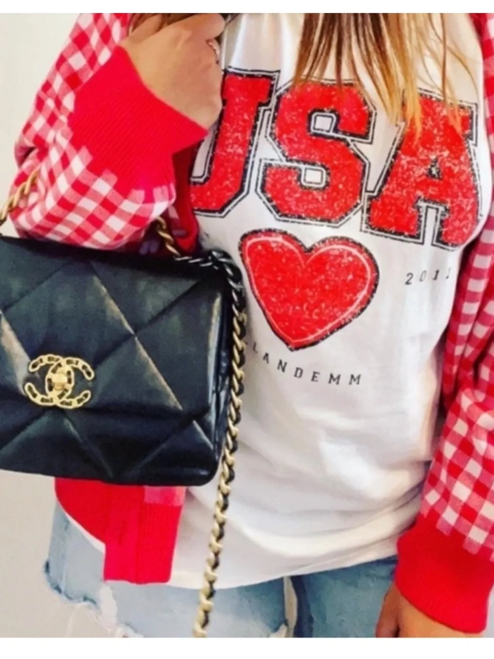 ELL and Emm | Tee | USA Heart Tee